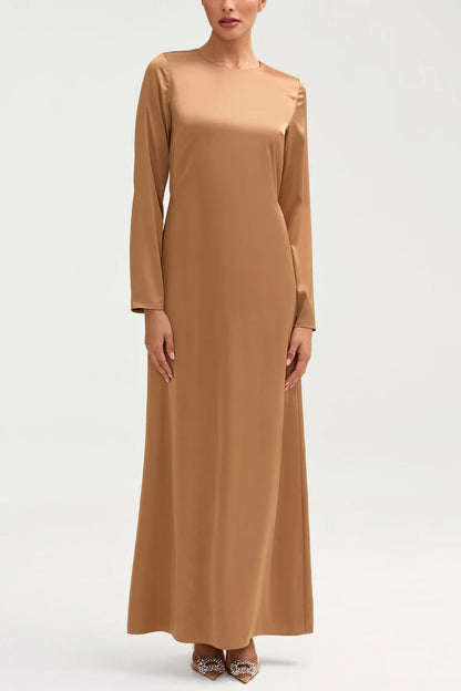 Classic Satin Maxi Dress - Champagne