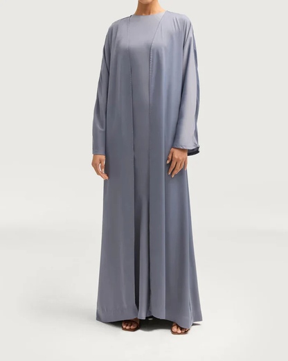 Sophia Heavy Satin Open Abaya Robe