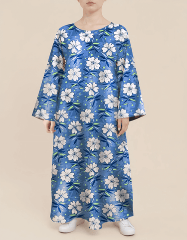 Plus Size Floral Nursing Kaftan in Flowers