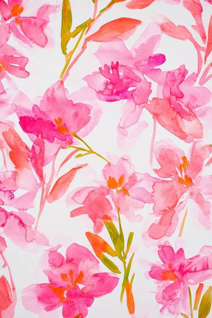 Plus Size Floral Nursing Kaftan in Oleander
