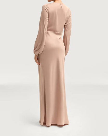 Sophia Heavy Satin Maxi Abaya Dress