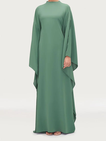 Salma Wings Inner Tie Abaya Dress