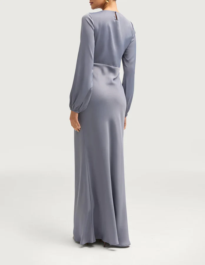 Sophia Heavy Satin Maxi Abaya Dress