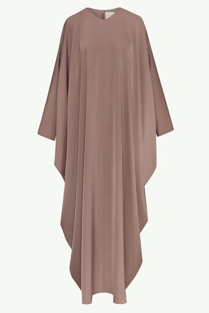 Women's Fashion Satin Robe Dress-Deep Taupe