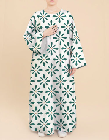 Plus Size Floral Nursing Kaftan in Spring Burst