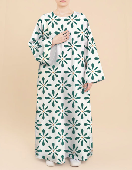 Plus Size Floral Nursing Kaftan in Spring Burst