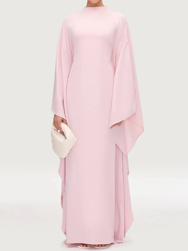 Side Wings Inner Tie Abaya Dress