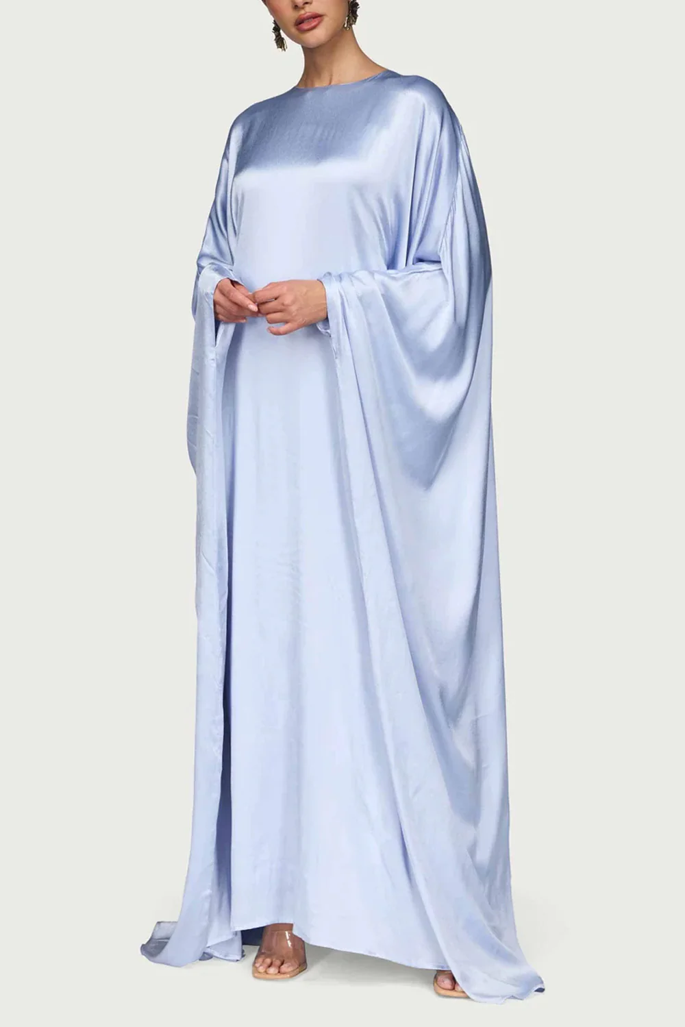 Satin Inner Tie Back Maxi Dress