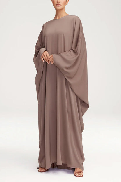 Women's Fashion Satin Robe Dress-Deep Taupe