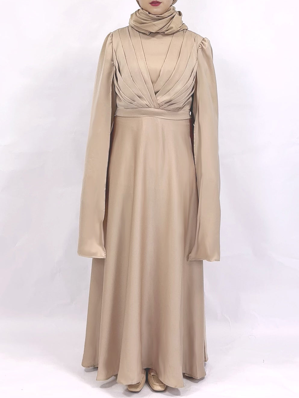 Women's Cape Sleeve Elegant Stylish Party Abaya Dress