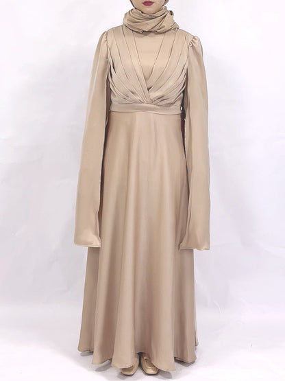 Women's Cape Sleeve Elegant Stylish Party Abaya Dress