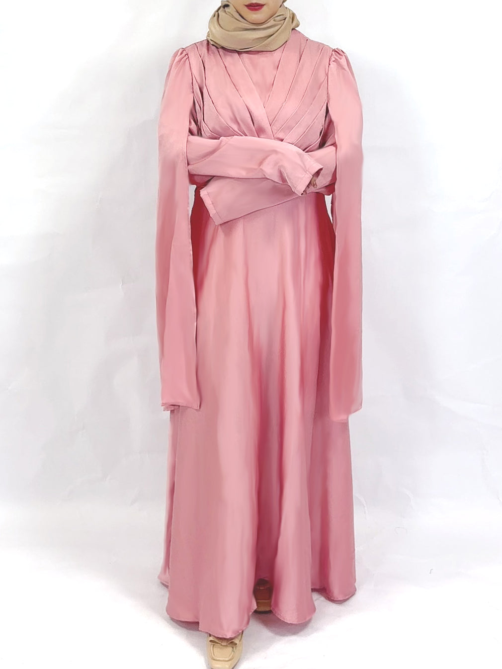 Women's Cape Sleeve Elegant Stylish Party Abaya Dress