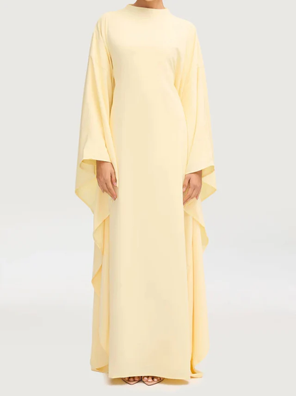 Side Wings Inner Tie Abaya Dress