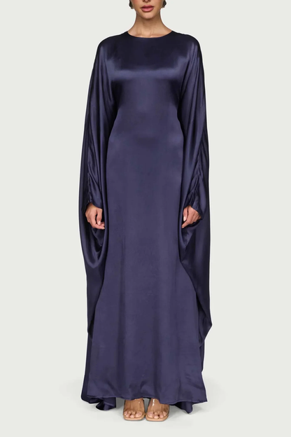 Satin Inner Tie Back Maxi Dress