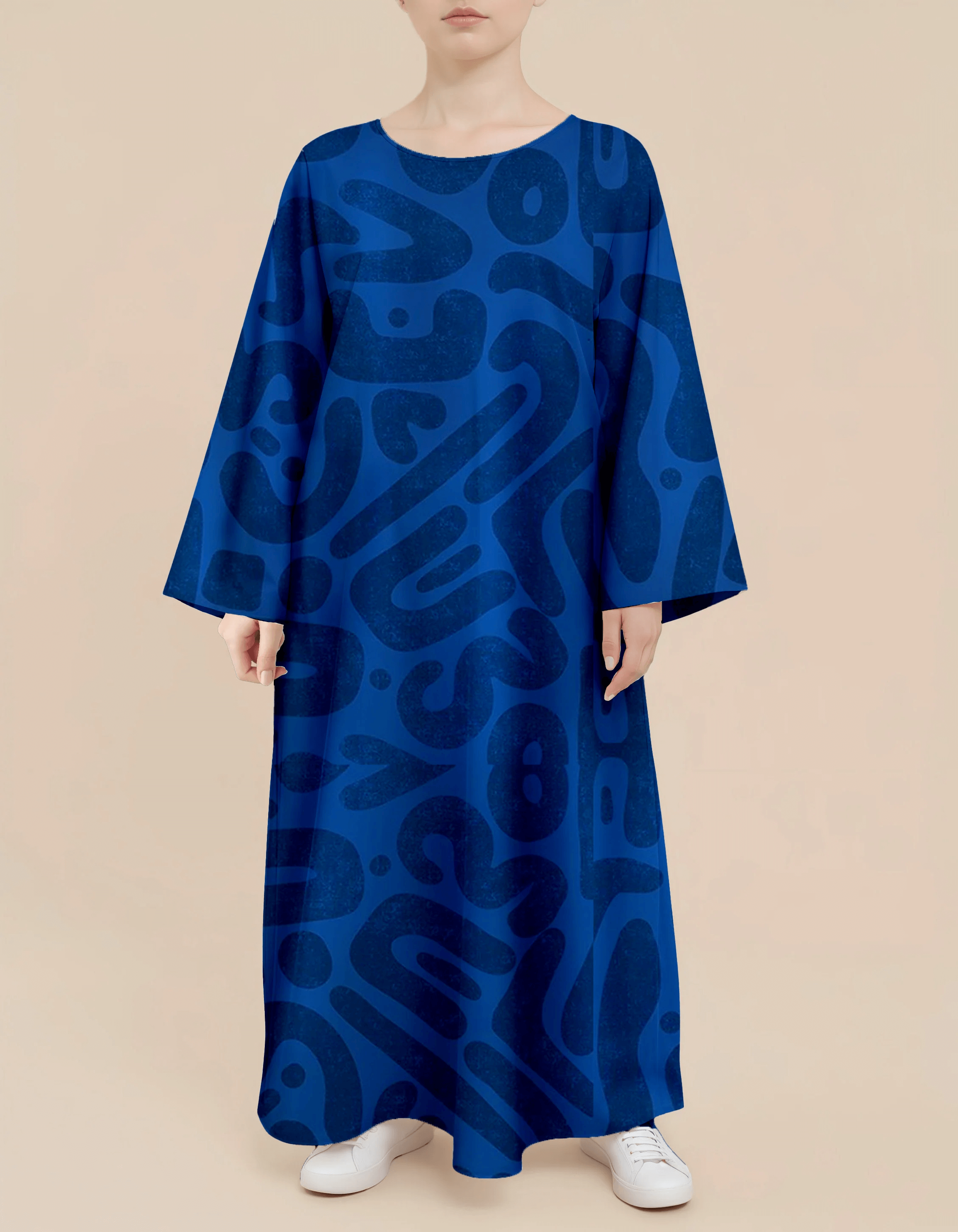 Plus Size Floral Nursing Kaftan in Abstract