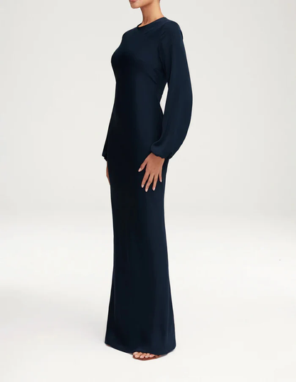 Sophia Heavy Satin Maxi Abaya Dress