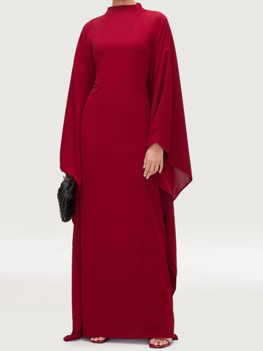 Side Wings Inner Tie Abaya Dress