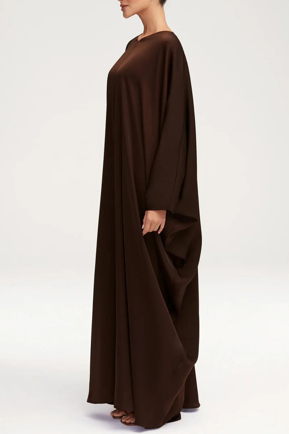 Women's Fashion Satin Abaya Dress