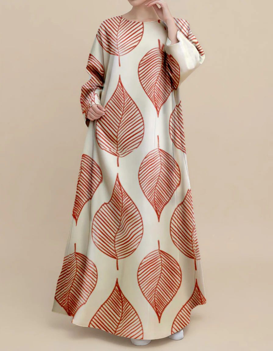 Plus Size Floral Nursing Kaftan in Garden