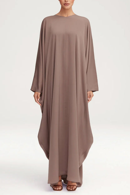 Women's Fashion Satin Robe Dress-Deep Taupe
