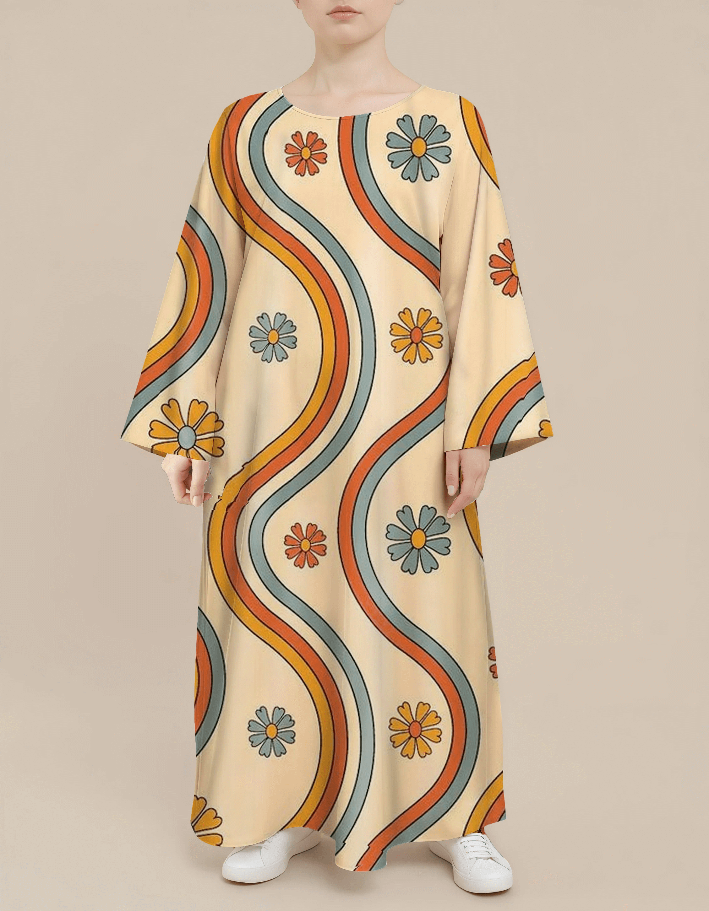 Plus Size Floral Nursing Kaftan