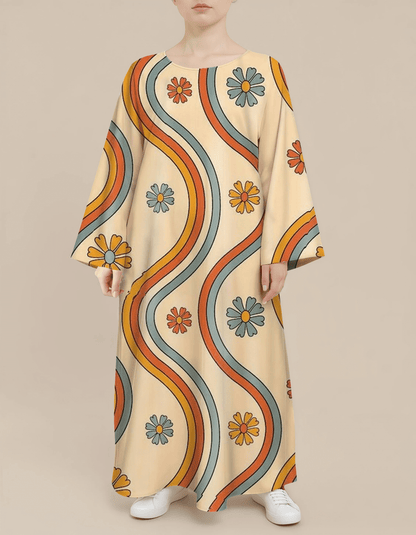 Plus Size Floral Nursing Kaftan