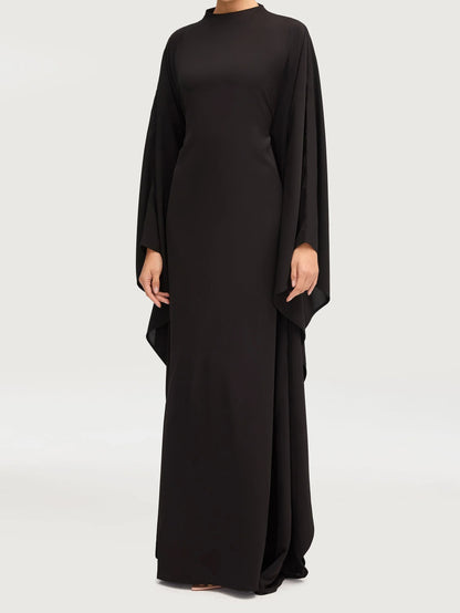 Salma Wings Inner Tie Abaya Dress