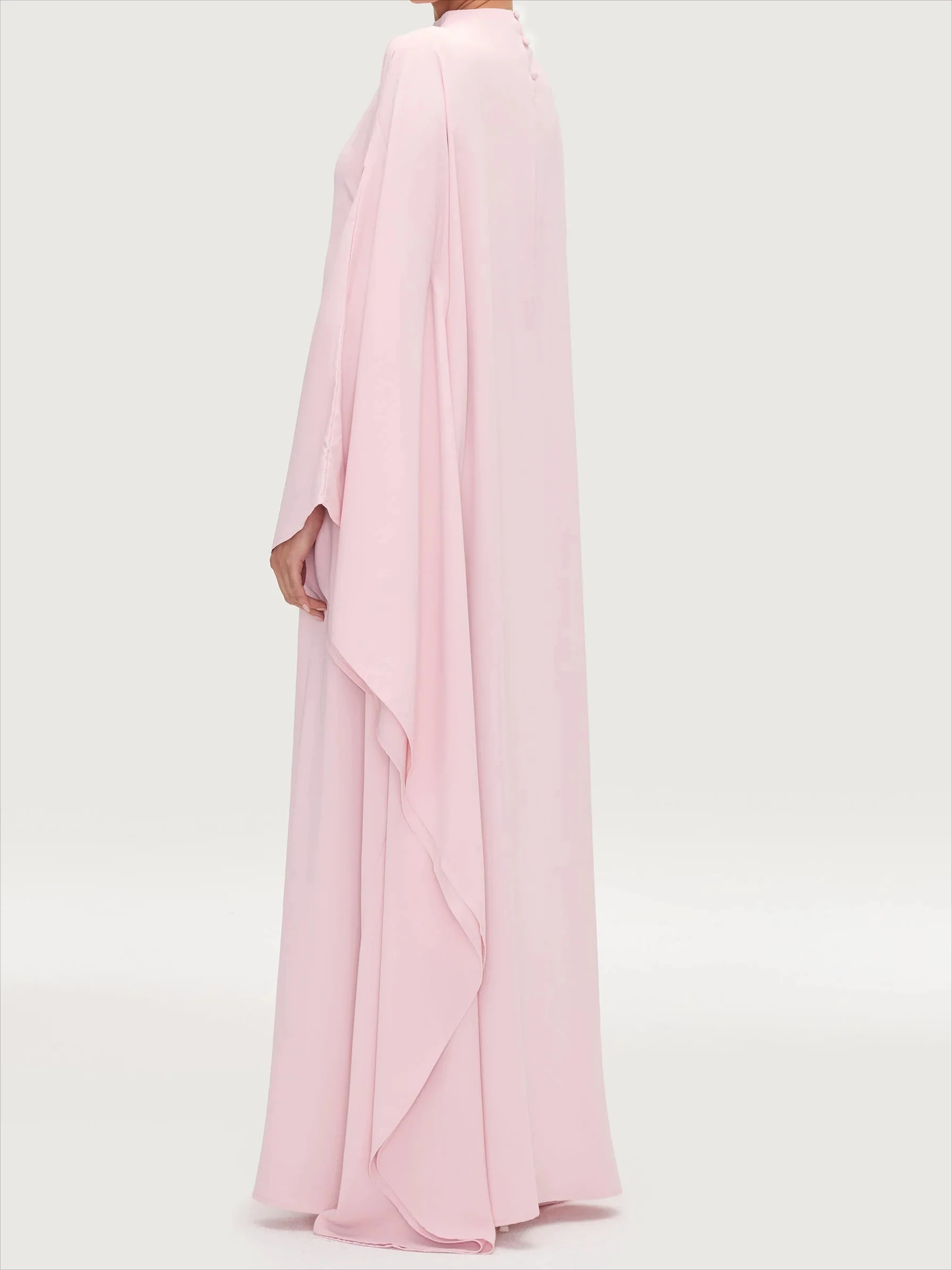 Side Wings Inner Tie Abaya Dress