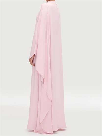 Side Wings Inner Tie Abaya Dress