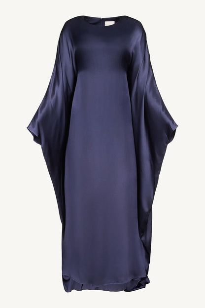 Satin Butterfly Maxi Dress-Twilight