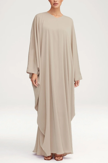 Women's Fashion Satin Abaya Dress