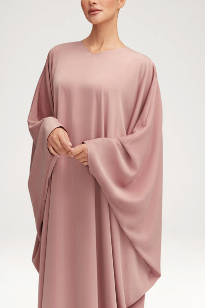 Women's Fashion Satin Robe Dress-Dusty Rose