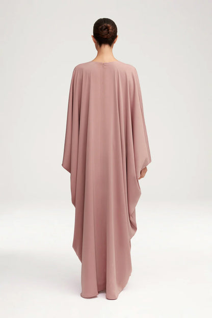 Women's Fashion Satin Robe Dress-Dusty Rose