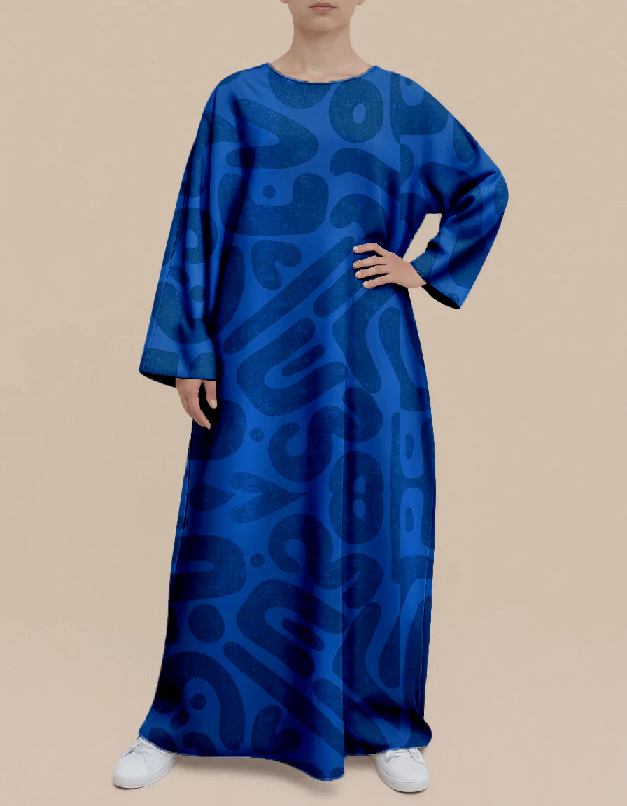 Plus Size Floral Nursing Kaftan in Abstract
