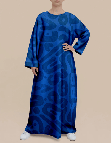 Plus Size Floral Nursing Kaftan in Abstract