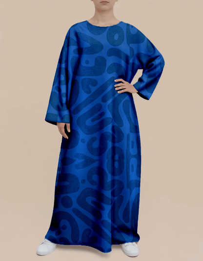 Plus Size Floral Nursing Kaftan in Abstract