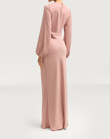 Sophia Heavy Satin Maxi Abaya Dress