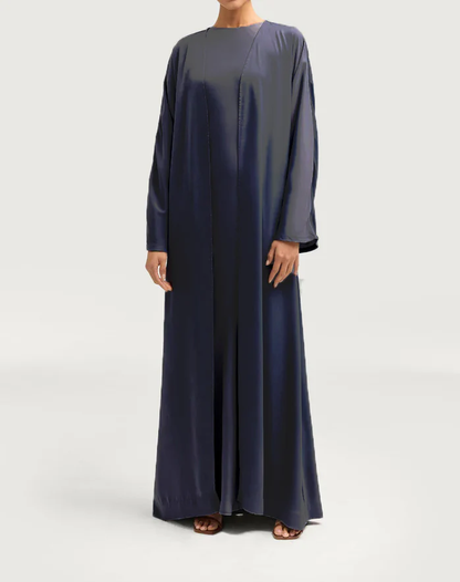 Sophia Heavy Satin Open Abaya Robe