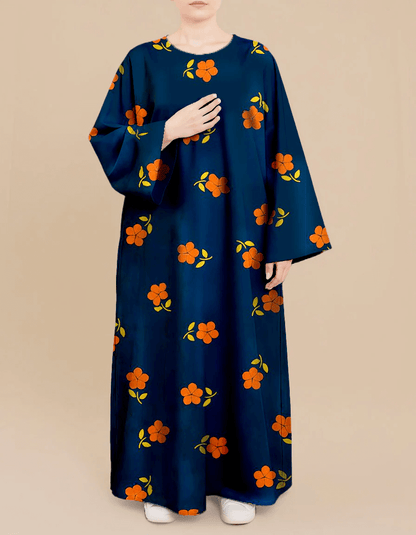 Plus Size Floral Nursing Kaftan in Flowers
