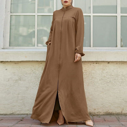 Women's Stand-Up Collar Decent Dress
