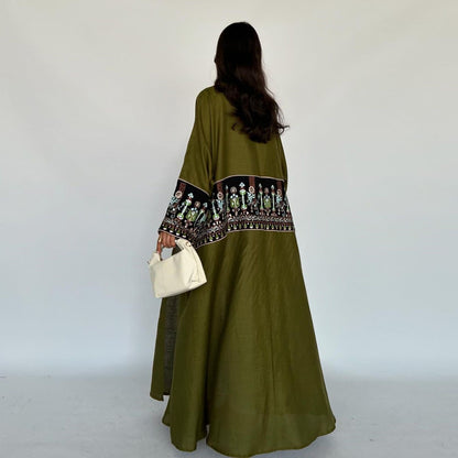 Graceful Long Open Front Abaya