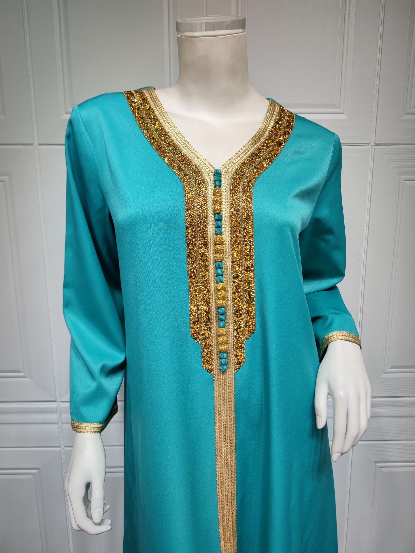 Elegant Long Sleeve Modest Bridesmaid Dress Two Piece Sets