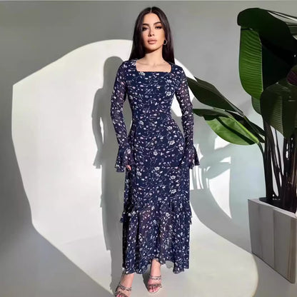 Women's Chiffon Patchwork Irregular Dresses