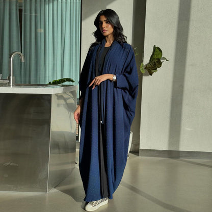 Elegant Open Front Abaya Robe