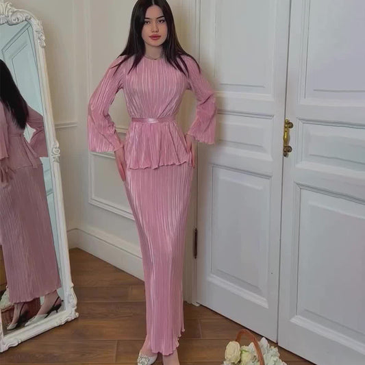 Women's Pleated Drape Suit Skirt