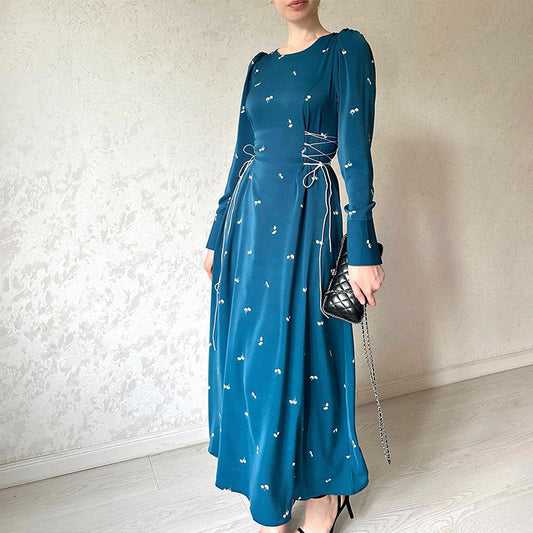 Women's Long Waist-cinching Dresses