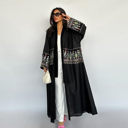 Graceful Long Open Front Abaya