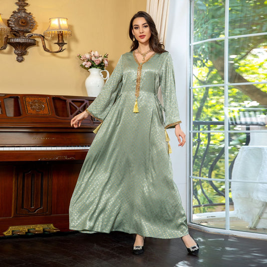 Gold Spot Luxury Party Dress