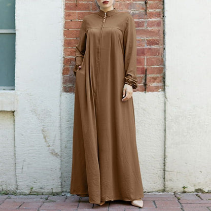 Women's Stand-Up Collar Decent Dress
