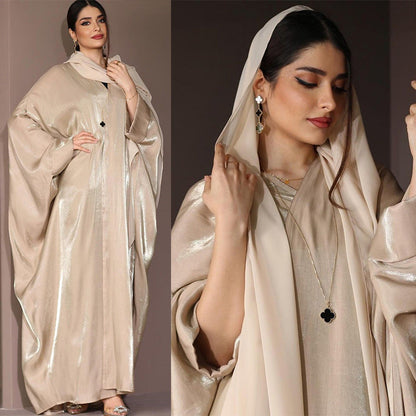 Glamorous Embellished Open Front Abaya